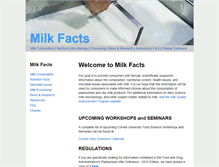 Tablet Screenshot of milkfacts.info